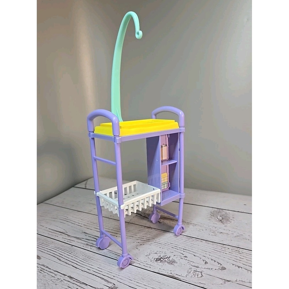 Mattel Barbie Doctor's Babies Nursery Changing Table Cart Playset Furniture